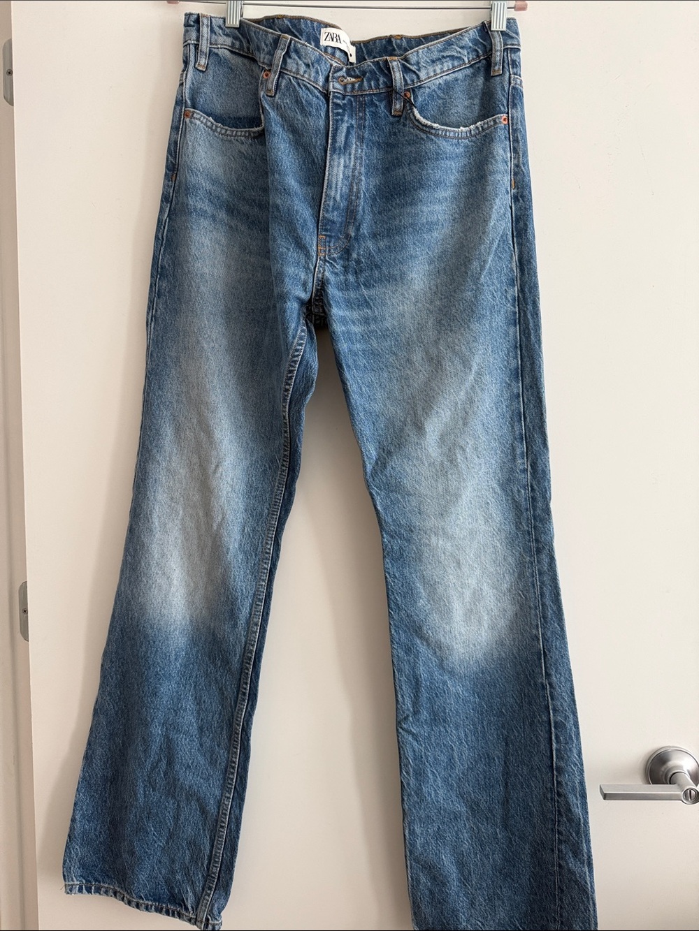 Zara Bootcut Jeans in Washed Blue